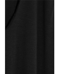Splendid Luxe Stretch Micro Modal And Cashmere Blend Maxi Dress Black