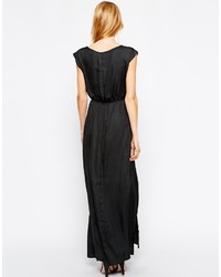 Vila Maxi Dress With Lace Inserts