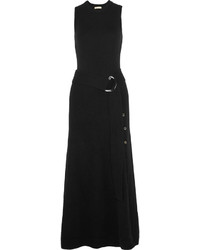 Michael Kors Michl Kors Collection Belted Cashmere Blend Maxi Dress Black