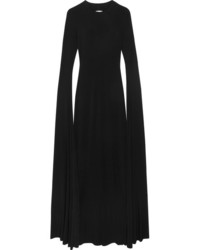 Norma Kamali Open Back Jersey Maxi Dress Black