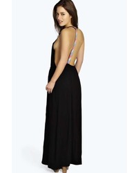 Boohoo Petite Lacey Embroidered Strap Maxi Dress
