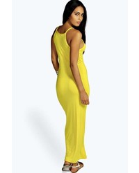 Boohoo Petite Natasha High Neck Maxi Dress