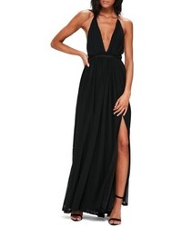 Missguided Plunging Maxi Dress