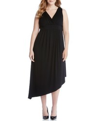 Karen Kane Plus Size Asymmetrical Jersey Maxi Dress
