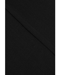 Rick Owens Raglan Wool Jersey Maxi Dress Black