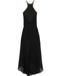 La Perla Sirene Embellished Silk Chiffon Maxi Dress