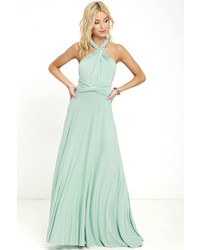 LuLu*s Tricks Of The Trade Forest Green Maxi Dress