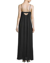 Lucca Couture V Neck Sleeveless Maxi Dress Black
