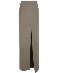 Boohoo Alivia Sliced Front Jersey Maxi Skirt