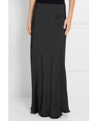 The Row Annistyan Satin Maxi Skirt Anthracite