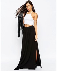 Asos Maxi Skirt With Button Side