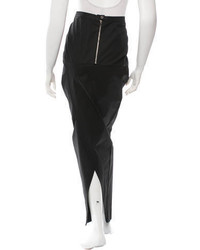 Rick Owens Asymmetrical Slit Maxi Skirt
