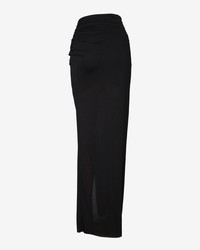 Helmut Lang Asymmetrical Wrap Skirt Black