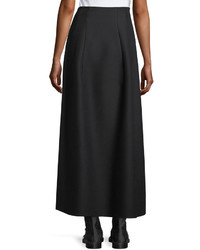 The Row Batley Wool Silk A Line Maxi Skirt