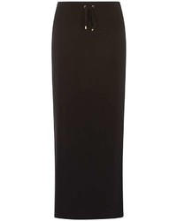 Black Tie Waist Maxi Skirt