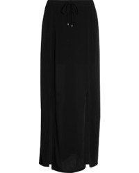 Splendid Crinkled Gauze Maxi Skirt Black