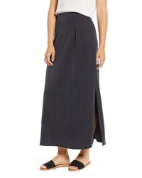 Everleigh Cupro Side Slit Maxi Skirt