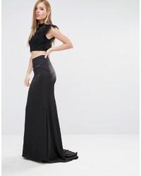 Fame And Partners Nightfall Sateen Luxe Maxi Skirt