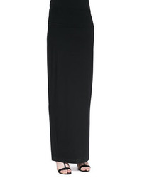 Eileen Fisher Fold Over Maxi Skirt Black