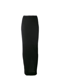 Rick Owens Lilies Jersey Long Asymmetric Skirt
