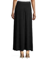 Neiman Marcus Jersey Maxi Skirt Black