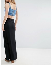 Asos Jersey Maxi Skirt With Pockets