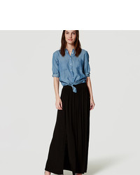 LOFT Shirred Maxi Skirt