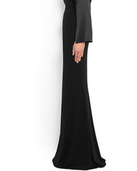 Givenchy Maxi Skirt In Black Stretch Jersey Crepe