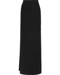 Givenchy Maxi Skirt In Black Stretch Jersey Crepe