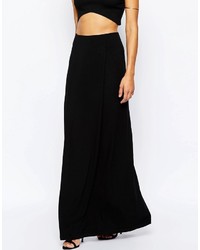 Asos Maxi Skirt With Front Layer Panel