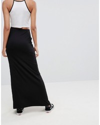 Asos Maxi Skirt With Poppers