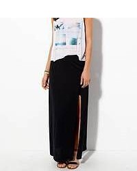 American Eagle Outfitters Pink Front Slit Maxi Skirt