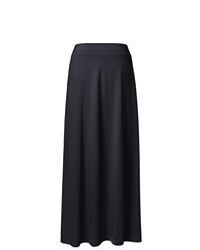 Lands' End Plus Size Knit Maxi Skirt Dark Navy