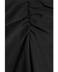 Alexander McQueen Ruched Back Crepe Maxi Skirt