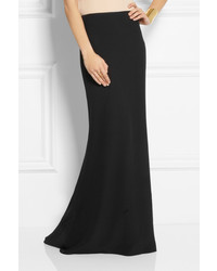 Alexander McQueen Ruched Back Crepe Maxi Skirt
