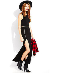 Forever 21 Show Out M Slit Maxi Skirt