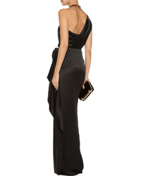 Lanvin Sold Out Wrap Effect Satin Maxi Skirt