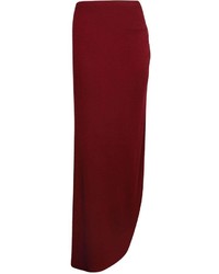 Boohoo Tamsin Ruched Side Jersey Maxi Skirt