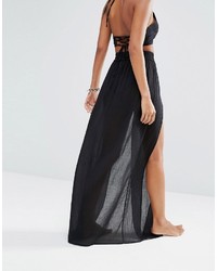 Wolfwhistle Wolf Whistle Extreme Spilt Maxi Skirt Beach Co Ord