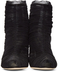 Dolce & Gabbana Dolce And Gabbana Black Ruched Tulle Boots