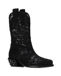 Dolce & Gabbana Lace Texan Boots