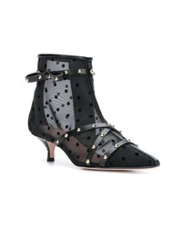 RED Valentino Red Red V Sheer Pointed Toe Boots