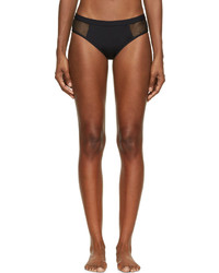 Alexander Wang T By Black Mesh Panel Bikini Bottoms