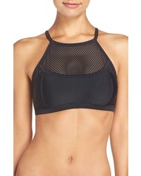 Zella Mesh Inset Bikini Top