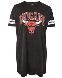 Topshop By Unk Chicago Bulls T Shirt Dress