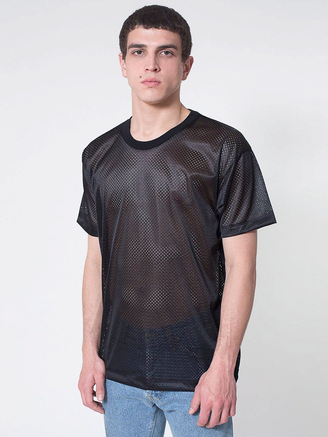mesh athletic shirt