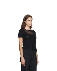Proenza Schouler Black Layered Short Sleeve T Shirt