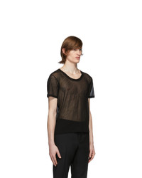 Saint Laurent Black Transparent T Shirt