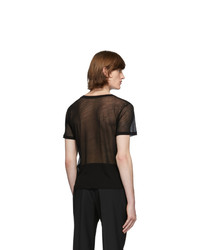 Saint Laurent Black Transparent T Shirt