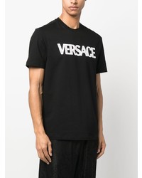 Versace Mesh Logo Appliqu T Shirt
